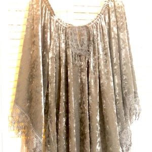 Silver Velvet Tunic
